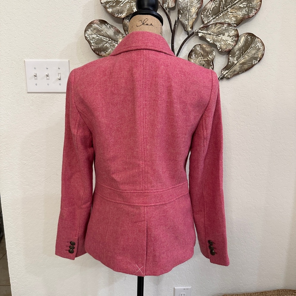 Talbots Pink Wool Blend Blazer Jacket NWT - Picture 7 of 11